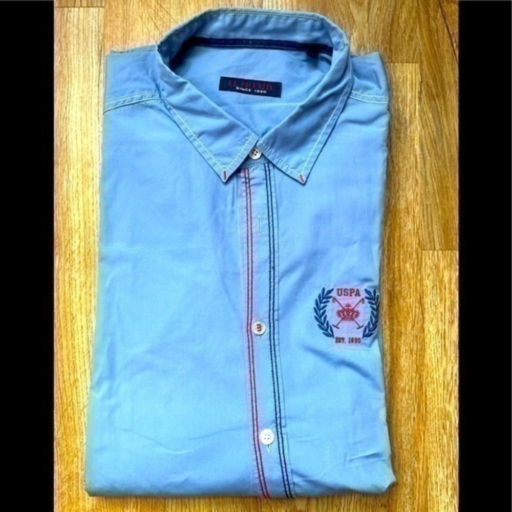 Us polo assn casual button down shirt for men